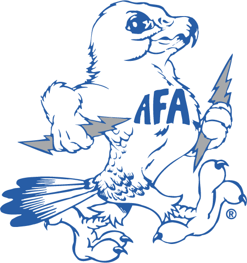 Air Force Falcons 1973-Pres Mascot Log Print Decal